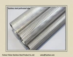 50.8*1.0mm 2&quot; Ss201 Exhaust Muffler Stainless Steel Perforated Pipe