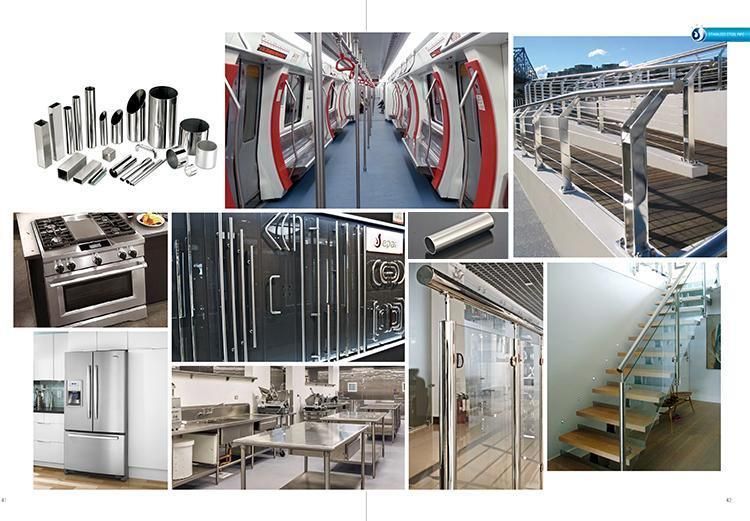 Professional Factory Price Ss ASTM 201 202 301 304 304L 321 316L 430 410s 42 Stainless Steel Pipe Railing System Curtain Stainless Steel Pipe Tube for Handrail