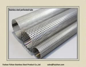 SS304 50.8*1.6 mm Exhaust Perforated Stainless Steel Tubing
