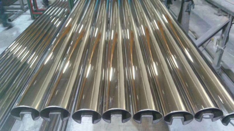 Stainless Steel Slotted Tube for Handrail