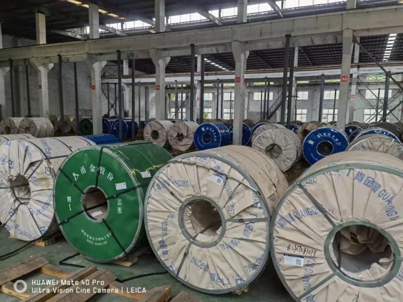 55% Aluzinc Coated Cold Rolled Galvanized GB ASTM 201 202 301 304 304n 304L Width 150mm-1219mm Stainless Steel Coil for Building Material