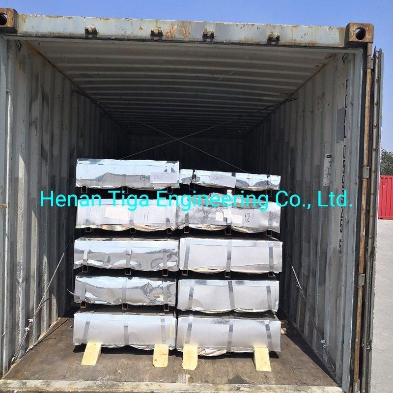 Stamp Regular Spangle 9 Waves Corrugated Galvanized Roof Tiles