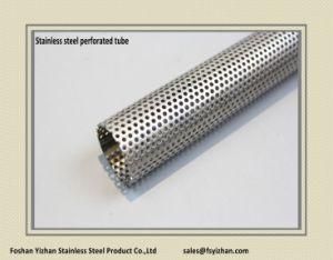 Ss409 76*1.6 mm Exhaust Perforated Stainless Steel Tube