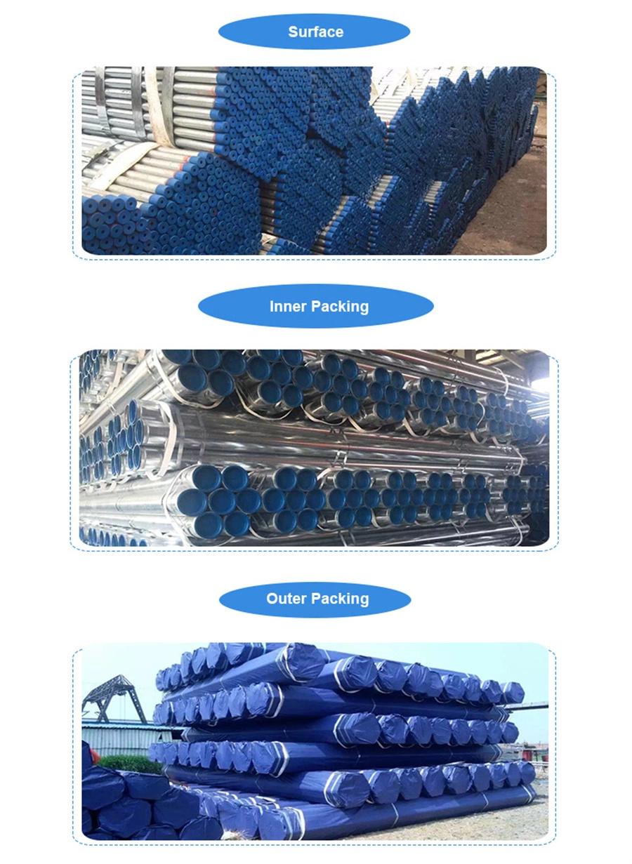 Prime Gi Pipe Quality Q235 Q195 Gi Pipe Price List Galvanized Steel Pipe and Tube for Sales