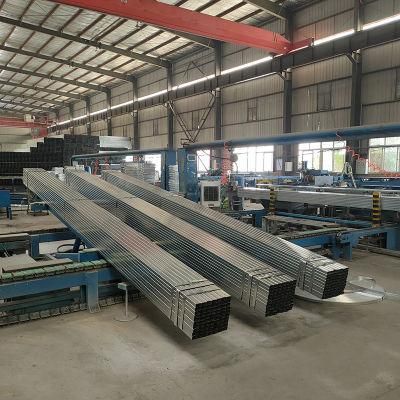 Ms Schedule 40 Rectangular Mild Carbon Steel Tube Galvanized Pipe Weight Per Meter Tianjin