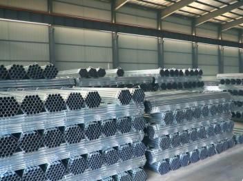 Hot DIP Galvanized Round Steel Pipe / Zinc Coated Gi Pipe Pre Galvanized Steel Pipe Galvanized Tube for Construction Standard Size BS 1387 Galvanized Iron Steel
