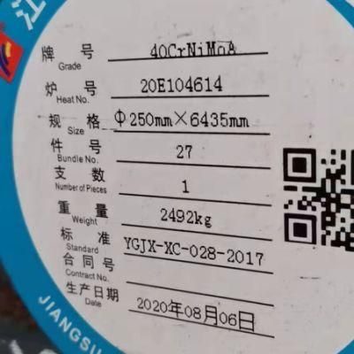 China Alloy Steel Grade 40CrNiMoA Steel Round Bar DIN 40crnimo22 Alloy