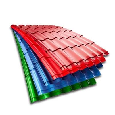 0.12mm Prepainted Galvanized PPGI Corrugated Steel Roofing Sheets for Construction