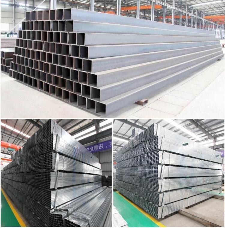 Factory Price Square Rectangular Iron Tube Galvanized Steel Pipe