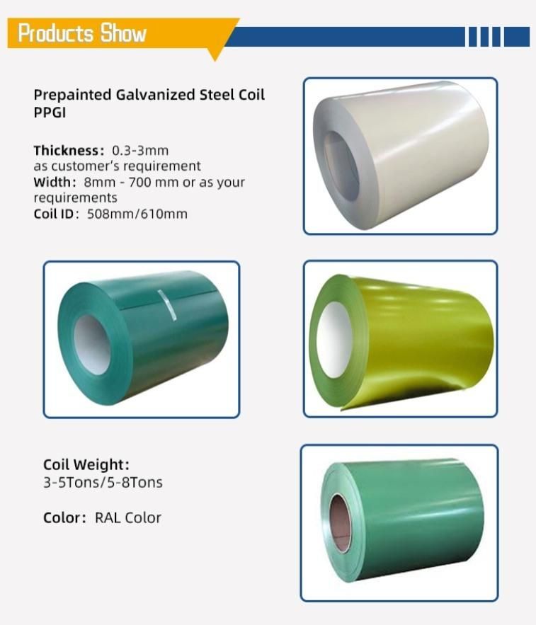 Building Material Steel Coil PPGI Prepainted Galvanized Steel Coil