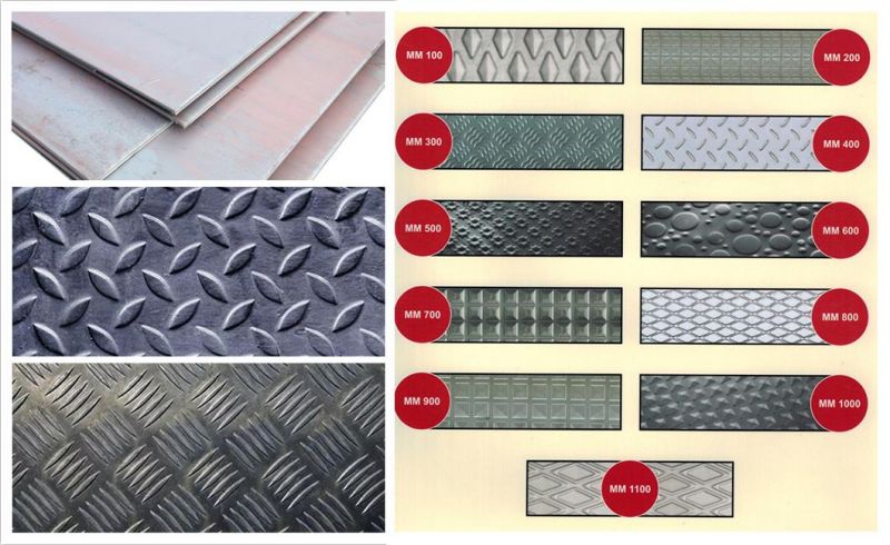 Hot Rolled ASTM A36 Steel Plate Price Per Ton 2mm Thick Five Bars Mild Steel Sheet Steel Checkered Plate