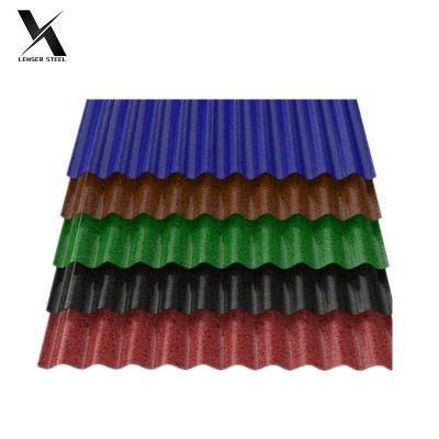 Color Steel Roof Sheets Long Span Aluminium Black Corrugated Metal Roofing Sheet