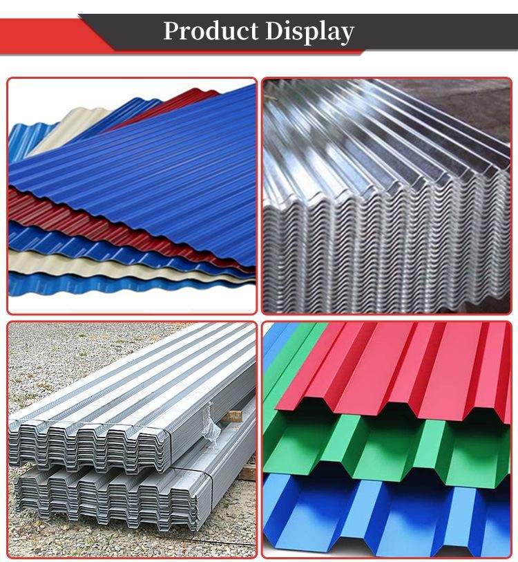 Tile ASTM Metal Galvanized 275g Corrugated Steel Plate Sheet Color Sheet for Roofing Wall