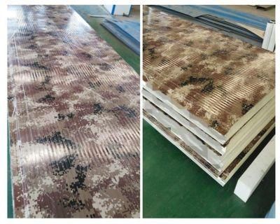 China Three-Color Camouflage Pattern PPGI for Roofing Sheet
