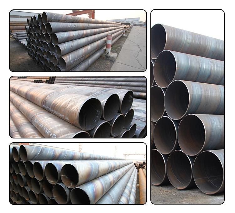 Q235 Black Carbon Big Diameter Welded 600mm Steel Pipe