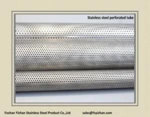 Ss409 44.4*1.0 mm Muffler Exhaust Stainless Steel Perforated Pipe