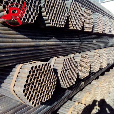 API 5L ASTM A53 Sch40 Sch80 1-12 Inch Black Ms Mild Carbon Welded ERW Steel Pipe for Oil and Gas