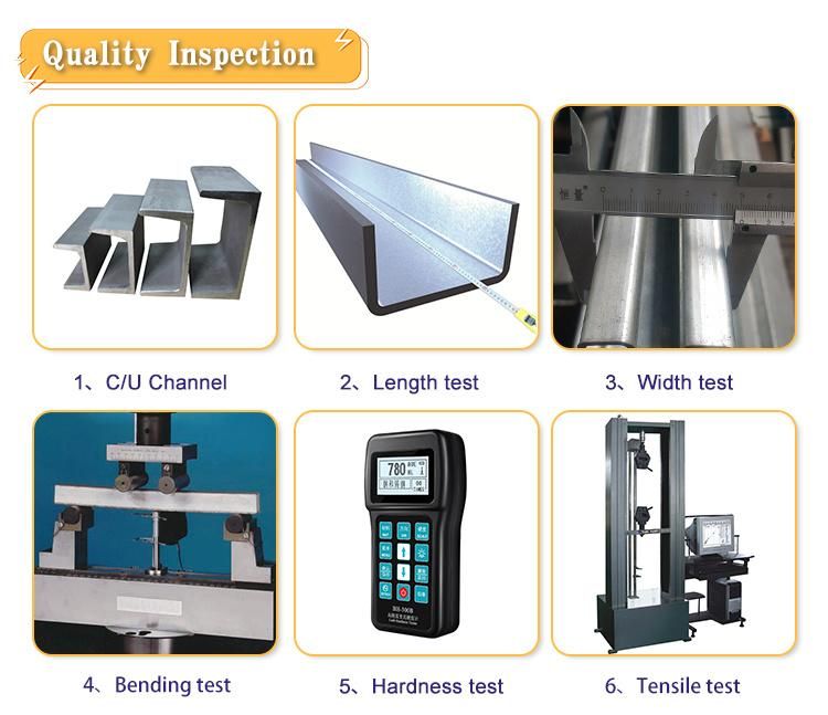 Hot Rolled A36/Ss400/Q235/JIS Standard Ms Carbon/Stainless/Galvanized/ Zinc Coated Section Channel Steel Profile C Z U W J H Shape Steel Channel
