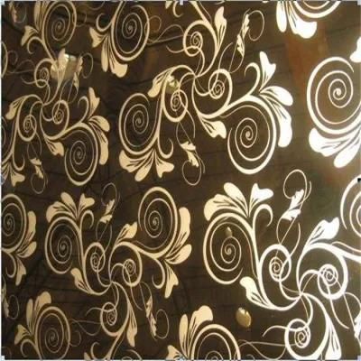 201 304 430 Etched Titanium Stainless Steel Sheet Etched Stainless Steel Sheet Decorative Stainless Steel Sheet