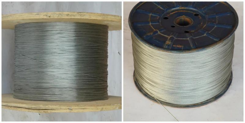 7X7 1.5mm-5mm Galvanized Steel Wire Rope