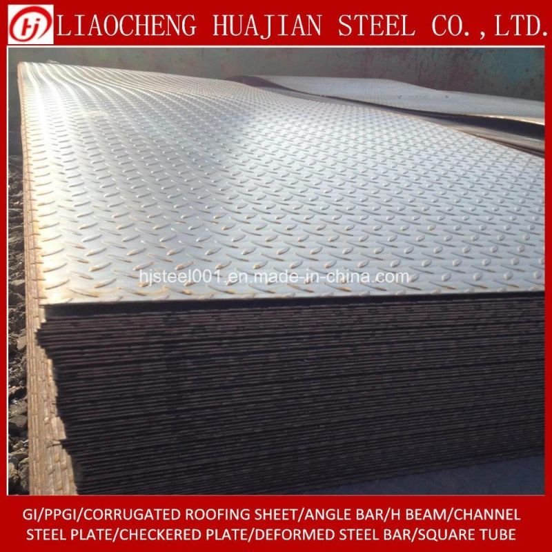 6m Length Ms A36 Chequered Plate Antiskid Steel Sheet