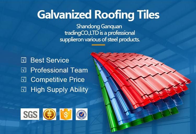 PPGI Prepainted Galvanized Steel Corrugated Roofing Sheet Roof Tiles