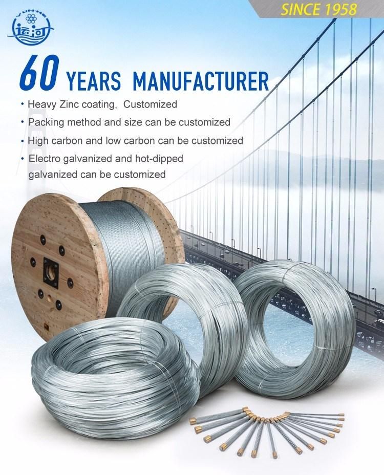 Factory 1X7 8mm Galvanized Strand Wire/Steel Wire Strand