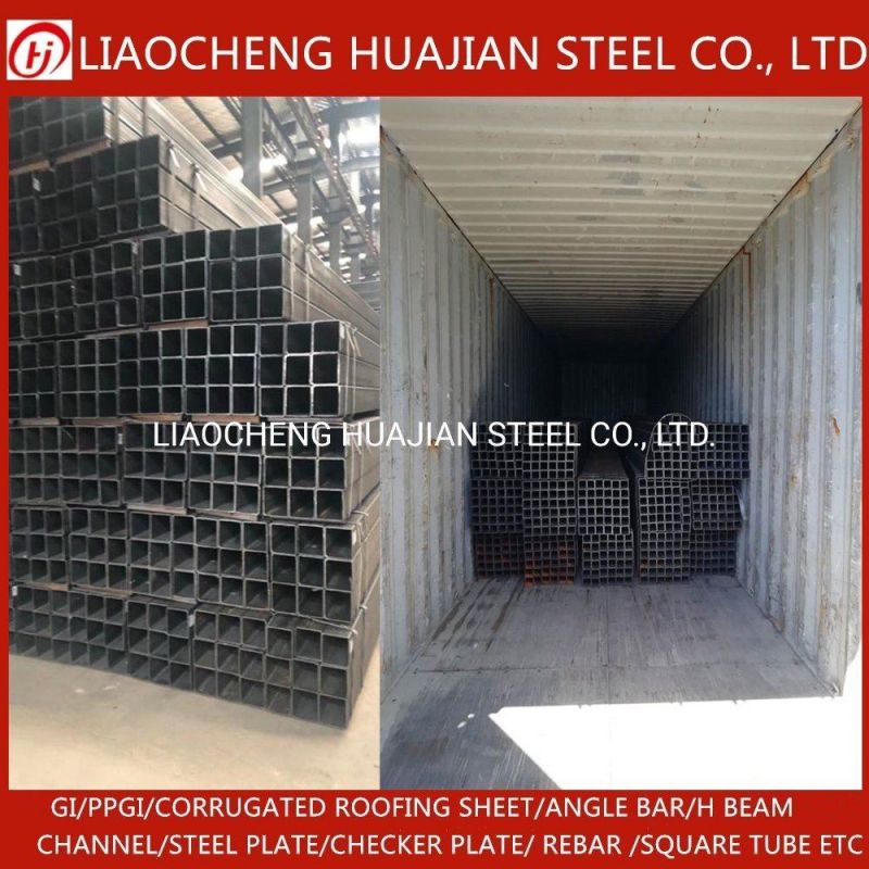 Hollow Section Square Rectangular Black Galvanized Steel Tube Supplier