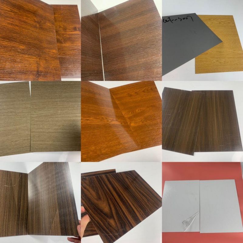 PVC Film Leather Laminated Steel Sheets Board Metal Sideboard Plates