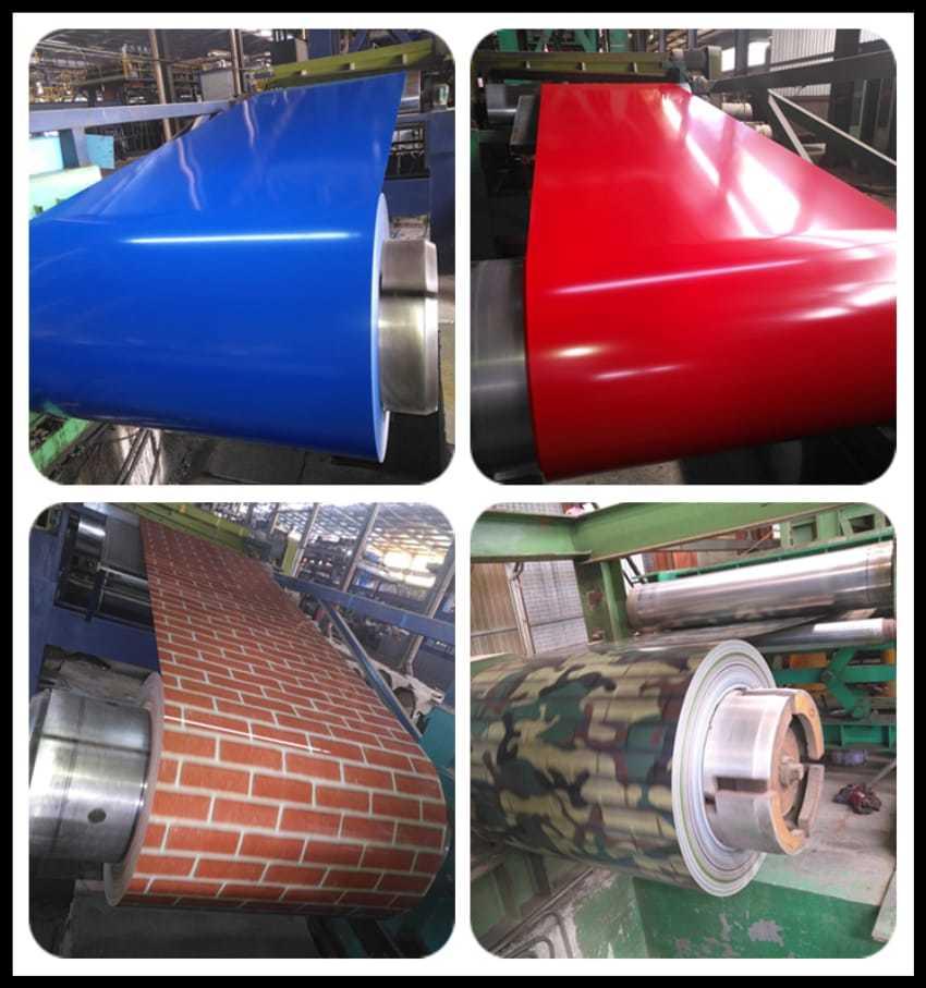 0.7mm 1220mm Dx51d Prepainted Color Coated Steel Coil PPGI PPGL Galvanized Steel Coil Ral9002 Prepainted Coil for Construction Industry