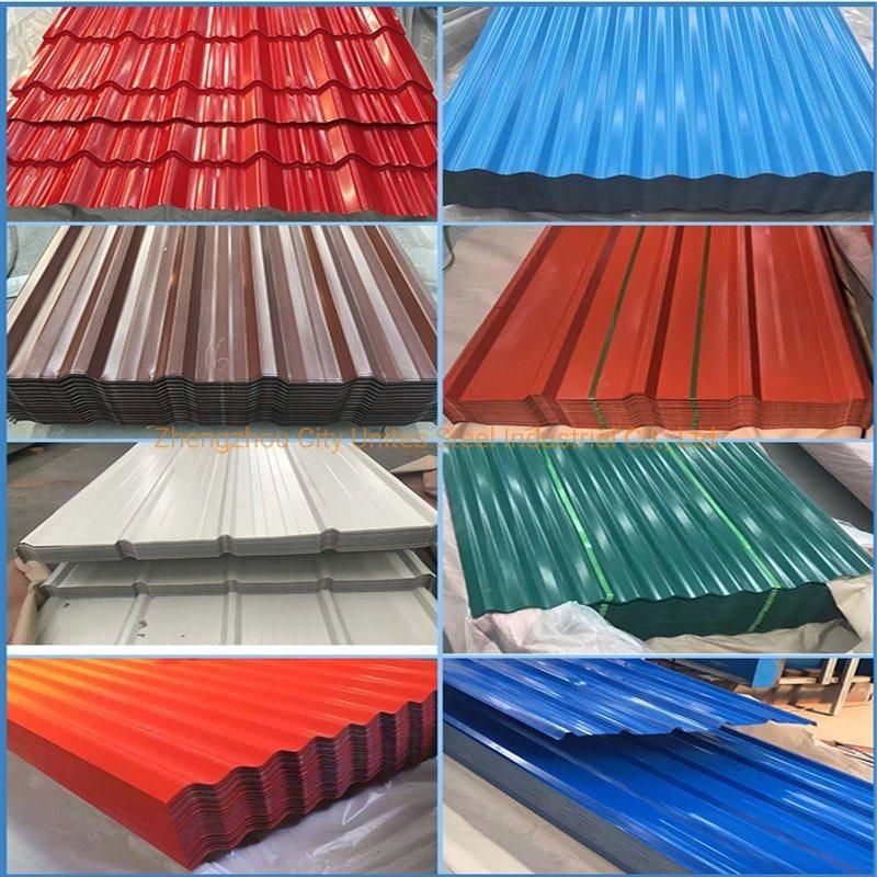 Corrugated PPGI Iron Roof Sheet Prepainted Galvanized Steel Roofing Tile