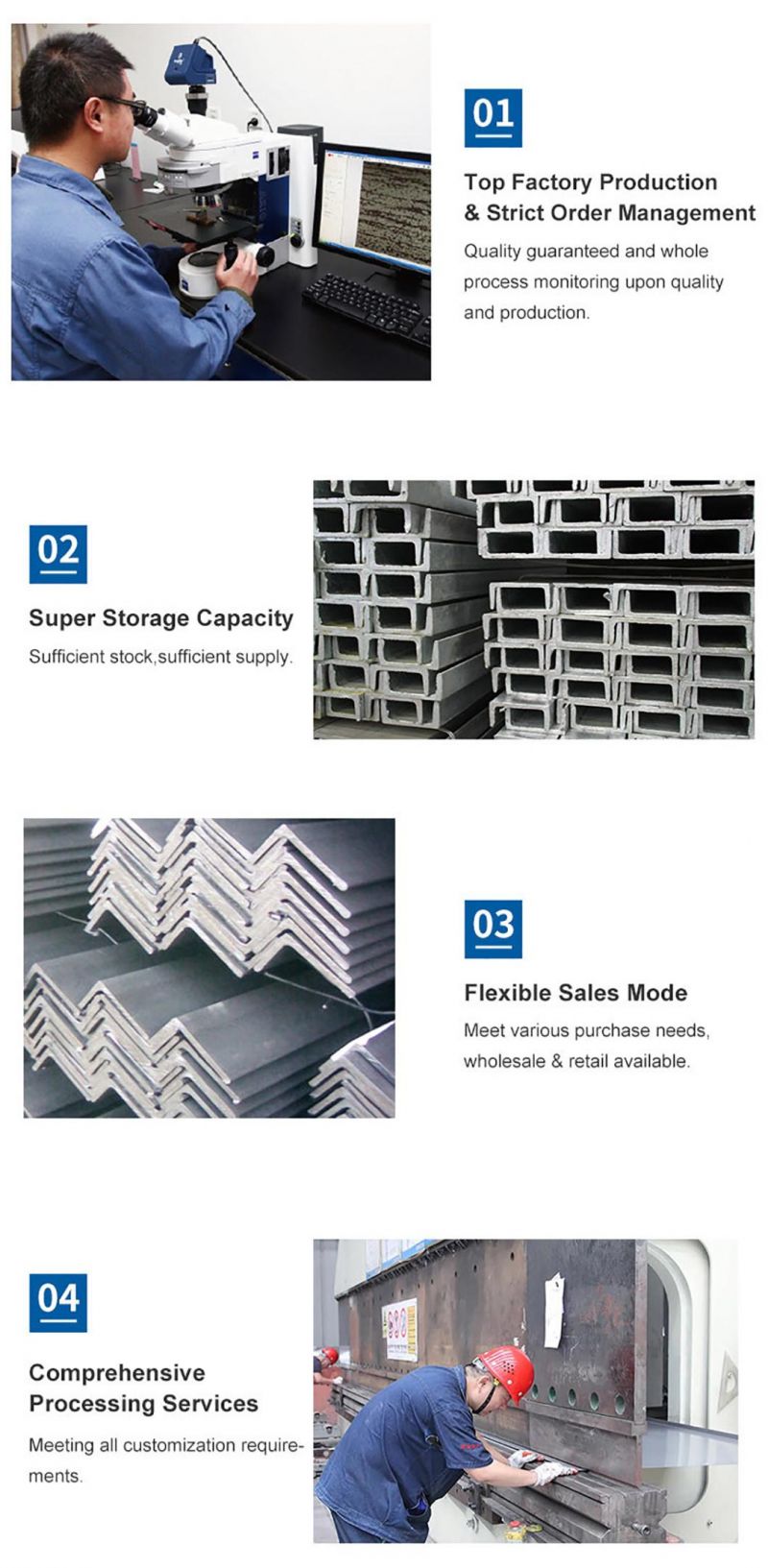 High Quality Steel Crossarm Angle Steel Surface Series Color DIN Material Steel Angle