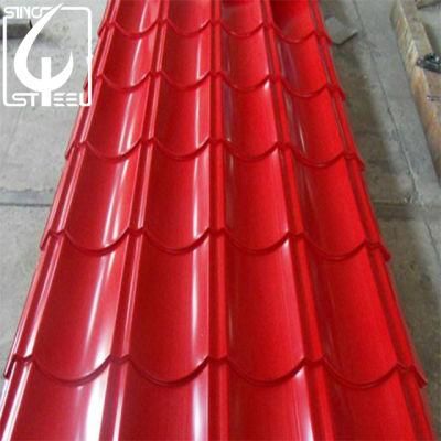 Prepainted Steel Roofing Sheet Ral Color Corrugated Steel Plate PPGI Roof Tile