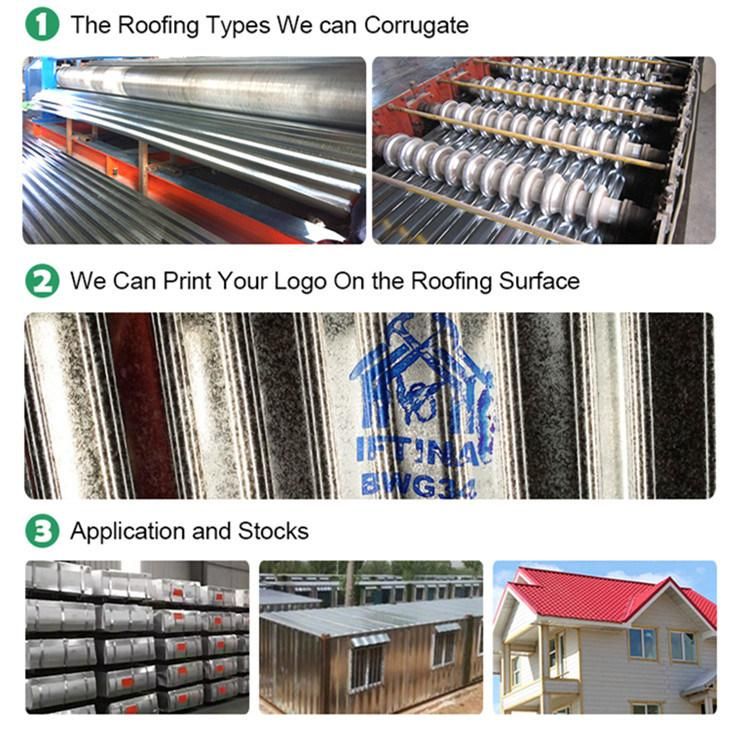 China Manufacturer Steel Corrugated Roof Sheet Green