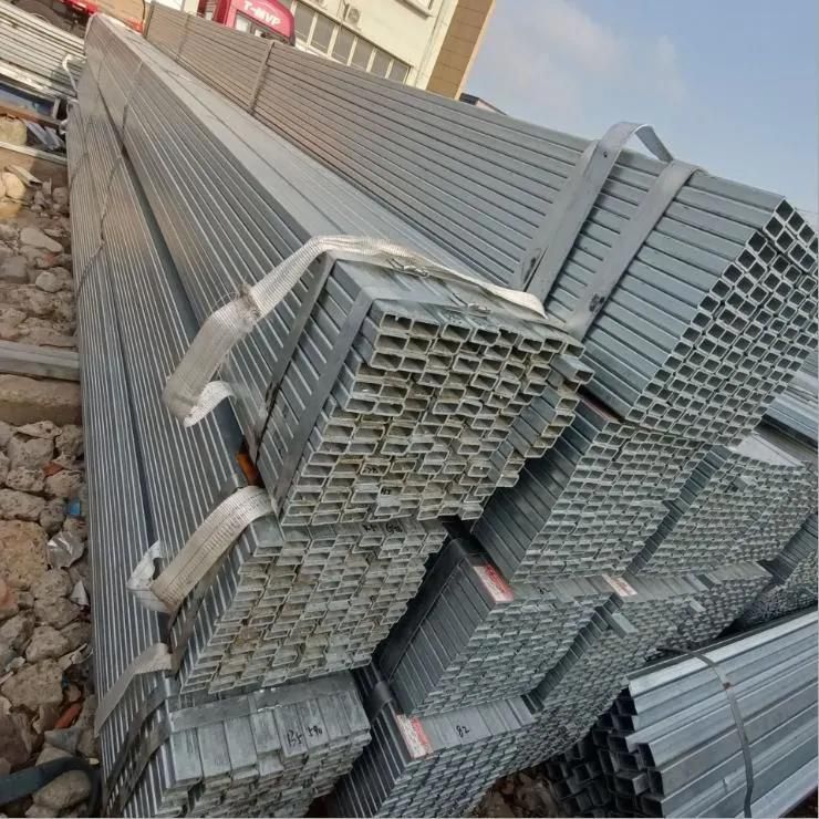 ASTM A36 50X50 Square Steel Pipe Weight Galvanized Square Pipe Shs Rhs 40X80 Gi Rectangular Square Hollow Section Pipe