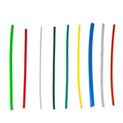 1*19 &amp; 1*7 Green PVC Coated Steel Wire Rope