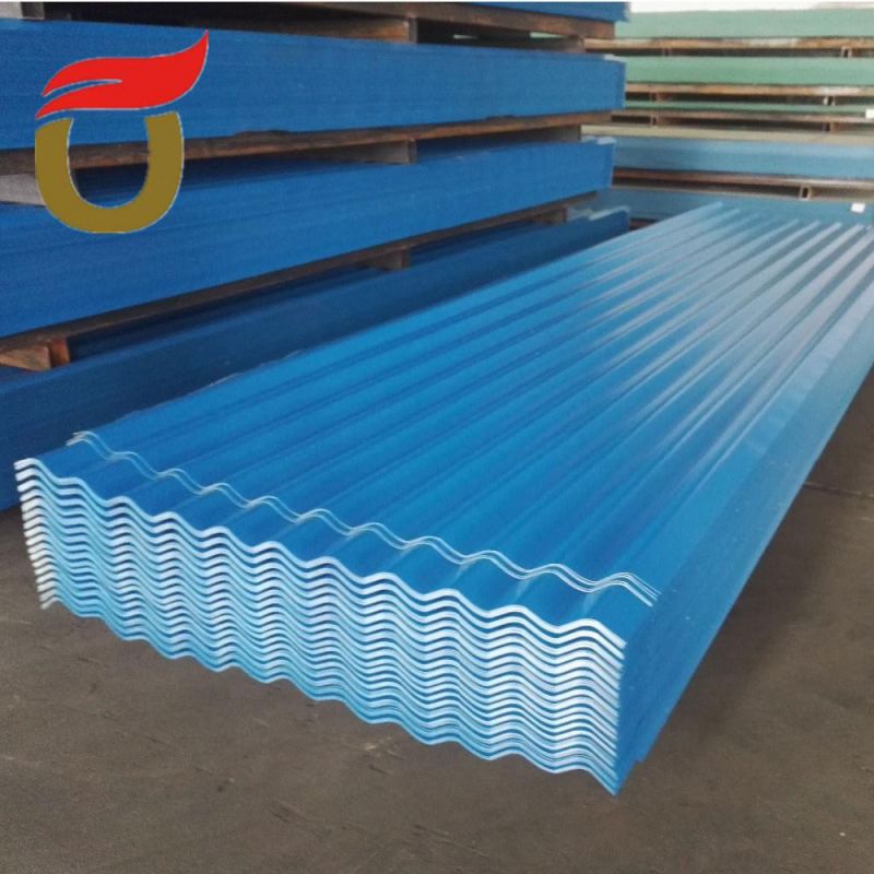Building Material PPGI Color Coated Prepainted Galvanized Roofing Steel Plate Zinc Color Corrugated Sheet in China 0.27mm 900*1000 Shandong Liaocheng