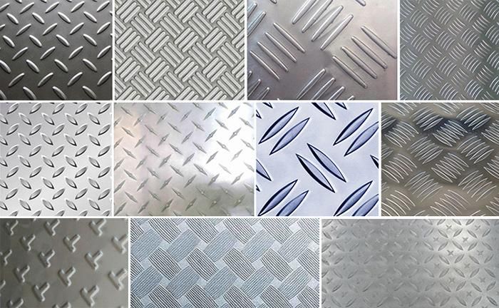 Bean Pattern Galvanized Zn 160g Hot DIP Embossed Safety Tread Steel Sheet