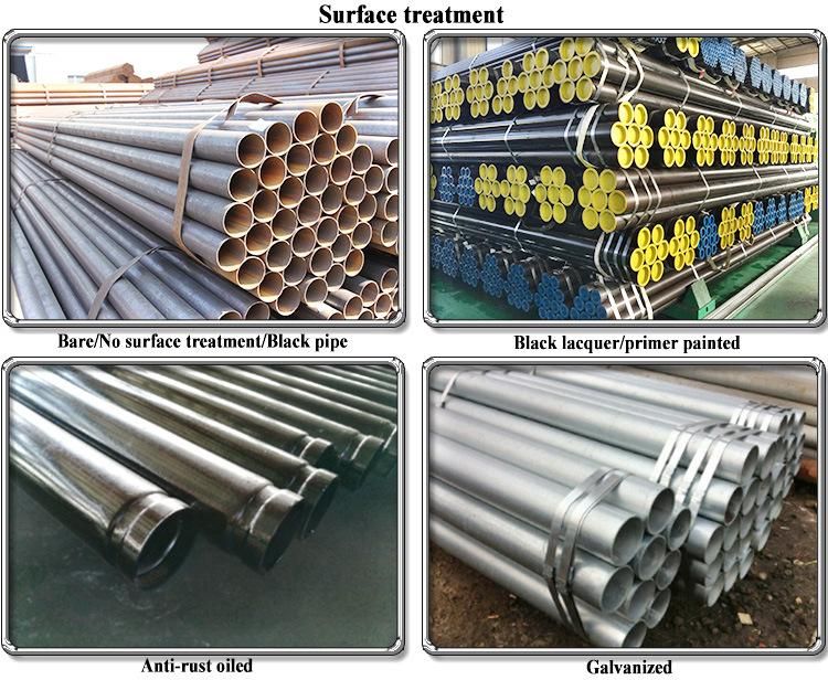 8 Inch (DN200) Black ERW Carbon Steel Pipe Sch40 ASTM A53 Gr. B