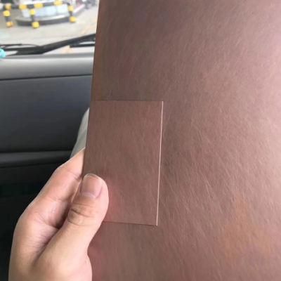 PVC Film 0.3-3mm Gold Silver Stainless Steel 304 Gold Mirror Sheet