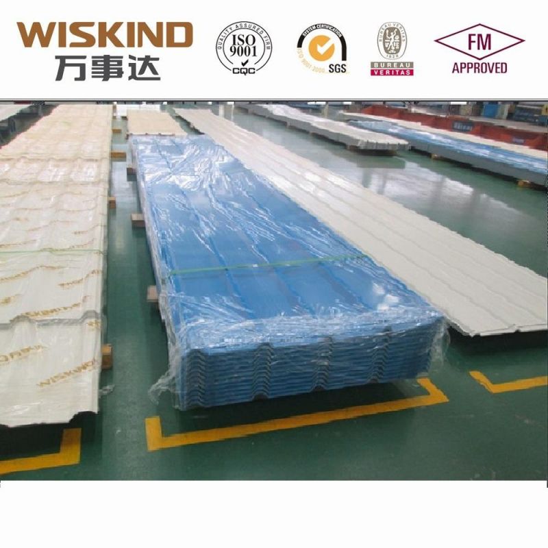 0.12mm-0.4mm Thickness Wiskind Cold Rolled Color Coated Corrugated Steel Roof for Warehouse