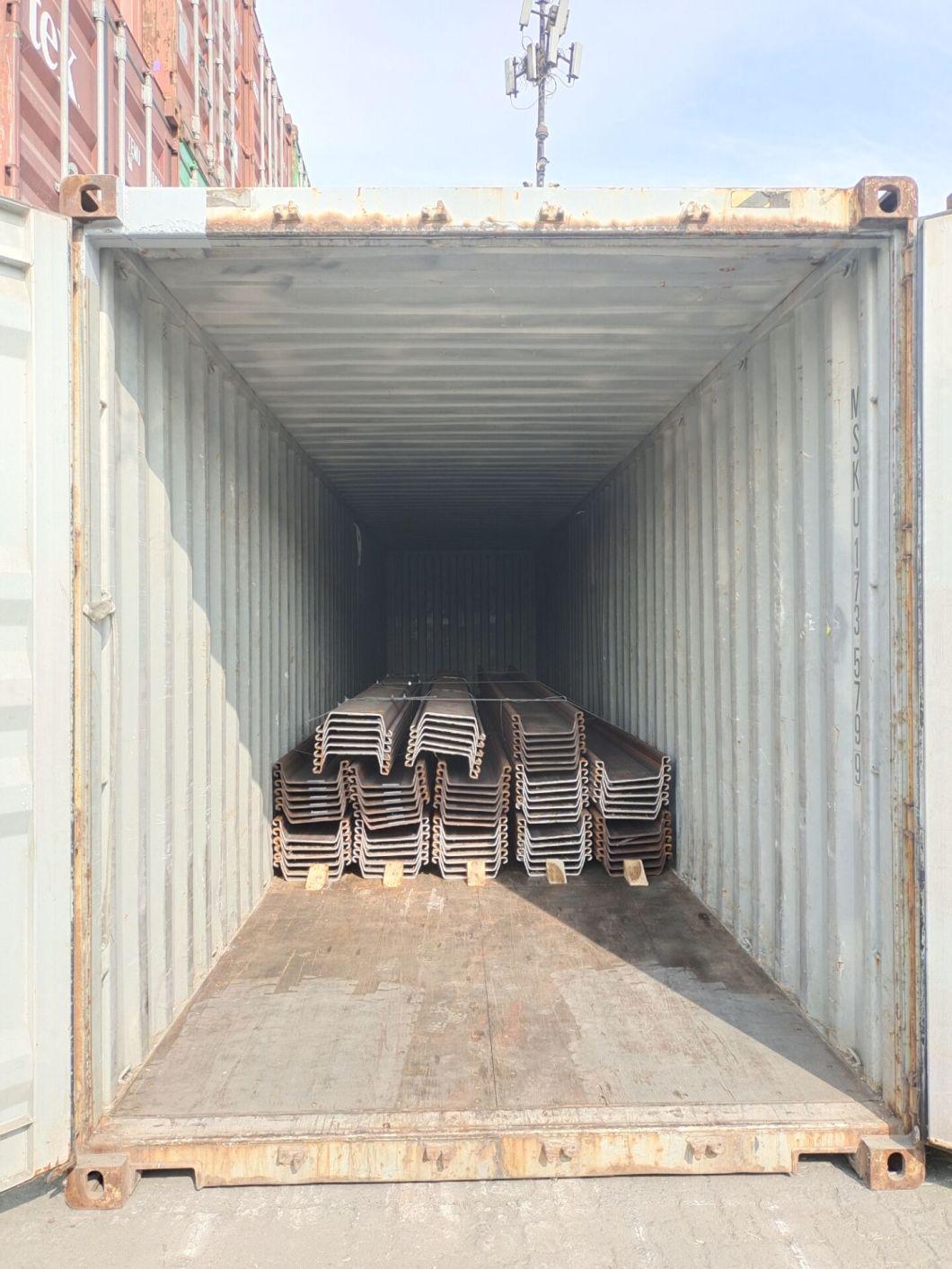 Hot Rolled U-Shaped 400* 100 Water-Stop Steel Sheet Pile China Supplier