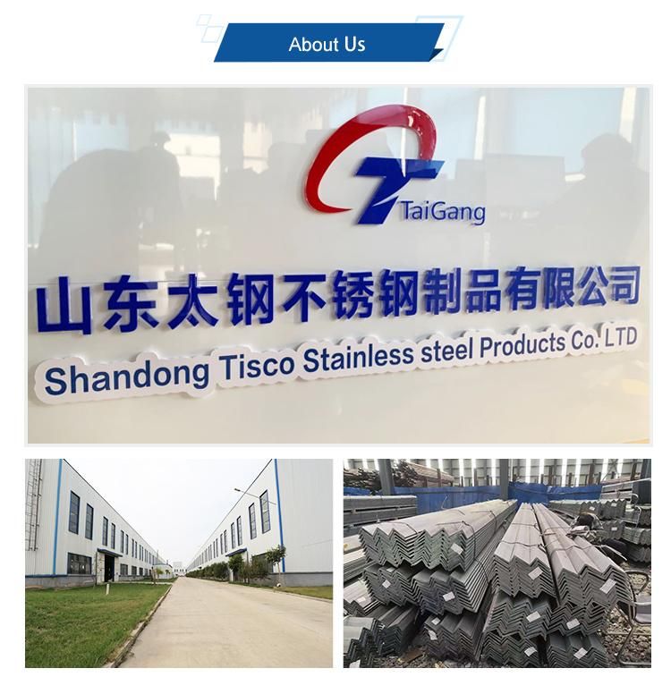 201 304 316 Stainless Steel Flat Angle Bar Ganle Steel Supplier