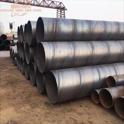 Hot Sale Q235B Large Diameter Spiral Welded and Black Steel Pipe Price SSAW Tubes