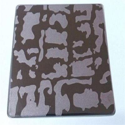 Customized AISI 304 430 Stainless Steel Sheet Etched PVD Coating Color Etching