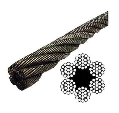 Fiber Core Ungalvanized Wire Rope with 6*19 Structure