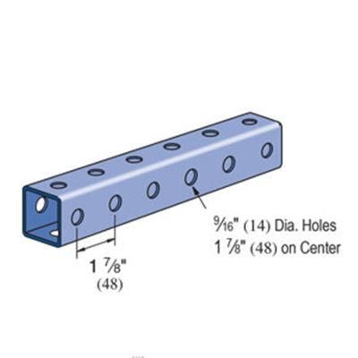 12/14ga HDG/Galvanized Perforated Square Pipe