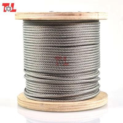 AISI 316 Stainless Steel Wire Rope 7X7 8mm