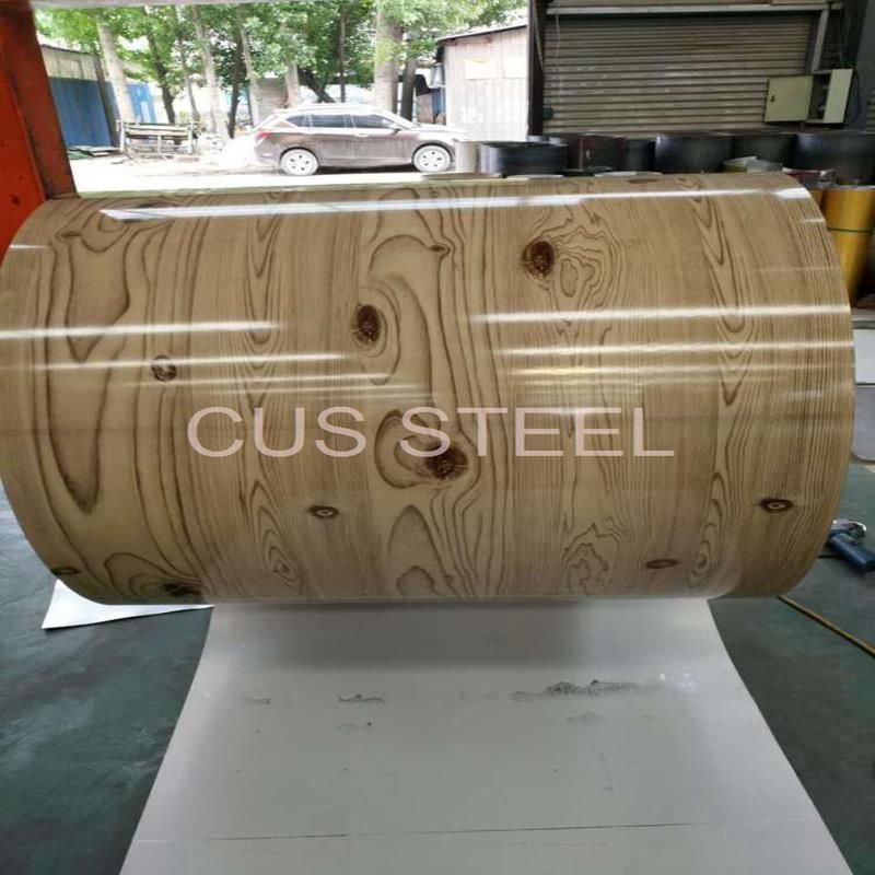 Wooden Grain Galvanized Steel Coil/Wood Pattern Zinc Coated Coil