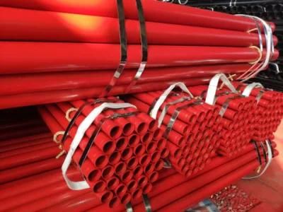 Sprinkler Pipe Grooved End Color Red Ral3000 with FM/UL Certification